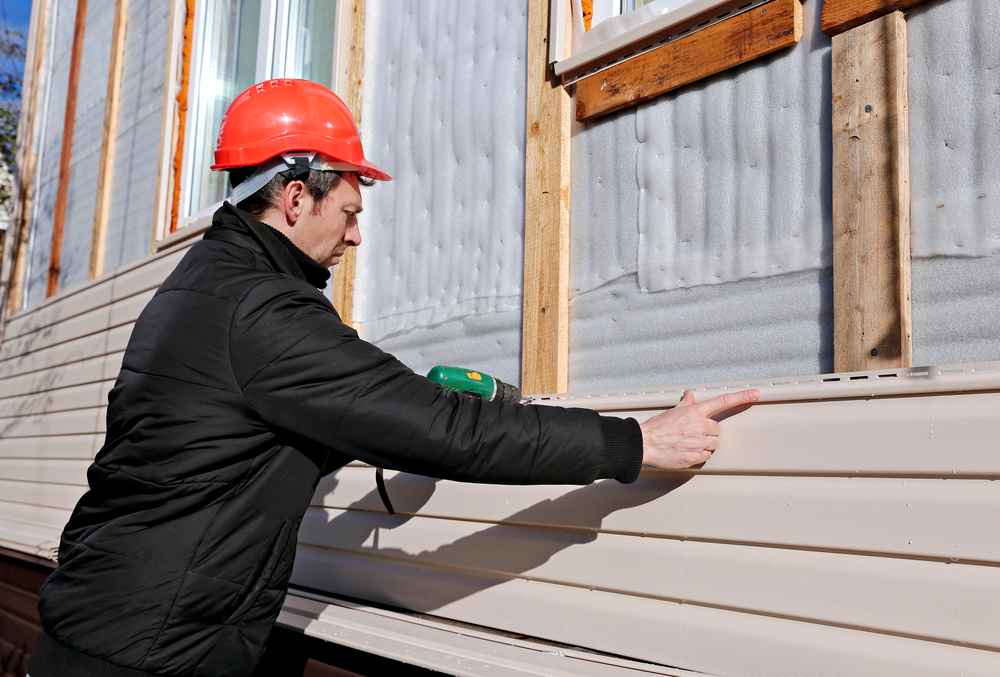 New siding installation on a home in Pittsburgh, PA